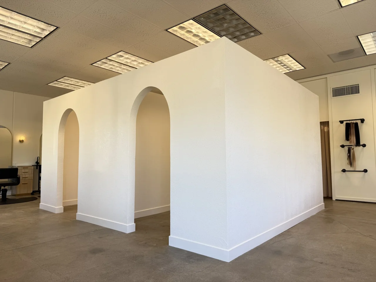 House Doctor finished interior wall and archway improvement project